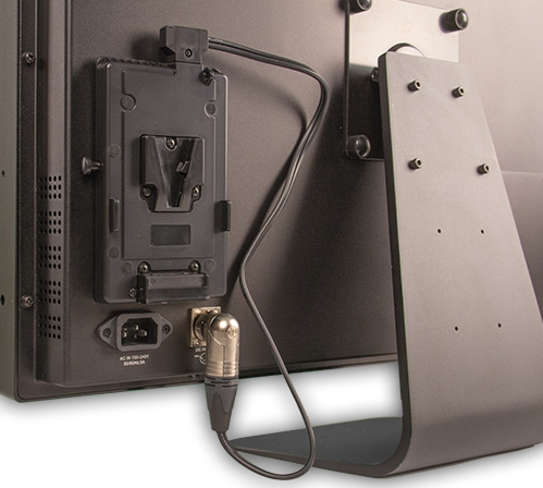 Chassis Mounted V-Mount Power Plate with XLR Connector